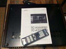 整備品 ・SONY　TC-K555ESG・代用リモコン・取説付き・美品_画像10