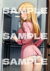 317【A4写真用紙・高画質】『こち亀 秋本麗子』グラビア コスプレ セクシー アニメ イラスト 同人 ポスター ファンアート