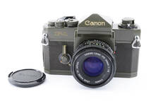 【激レア オリーブドラブ 電池付き】　CANON キャノン F-1 Olive Drab FD 50mm F1.8 レンズセット カメラ 同梱可能 1円 #8826_画像3