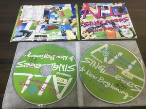 ALL SINGLeeeeS~&New Beginning　 GReeeeN　グリーン　ＣＤ　アルバム　2枚組 　即決　送料200円　302