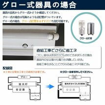 led蛍光灯 40W形「5本入り」直管 120cm 168チップ 2800LM 40W型 グロー器具用 工事不要 led照明 EMC対応 1年保証 色選択_画像2