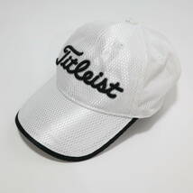 極美品！タイトリスト Titleist メッシュ涼感サマーキャップ/サイズF（57〜59cm）_画像2