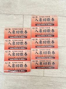 【送料無料】江南市・松竹温泉天風の湯入泉回数券9枚