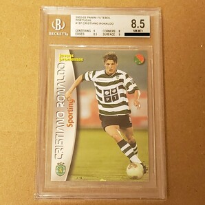 クリスティアーノ・ロナウド ルーキーカード 鑑定済 2002-03 PANINI MEGA CRAQUES #137 CRISTIANO RONALDO ROOKIE サッカー ポルトガル代表の画像1