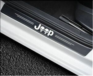 新品★JEEP（ジープ）★ドアシルカーボンステッカー２枚セット