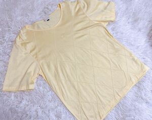BURBERRY 春　黄色　白タグ 90's 刺繍ロゴ　トップス