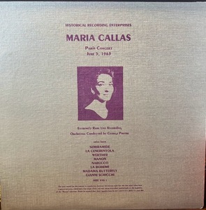 【LP】Maria Callas Paris Concert June 5, 1963 HRE338-1