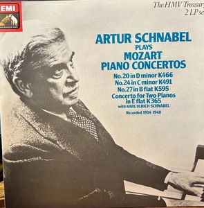 【LP】 Artur Schnabel, Wolfgang Amadeus Mozart / Mozart Piano Concertos　2LP 英盤