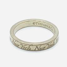TIFFANY&Co. ティファニー ノーツナロー ニューヨーク10022 リング 指輪 SV925 シルバー 約2.2g 約8号 アクセサリー_画像3