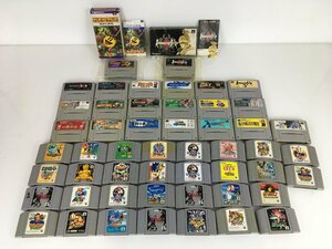 【ジャンク品】ニンテンドー64/スーパーファミコンソフト まとめセット 動作未確認 重複あり Nintendo SFC スーファミ wa◇42