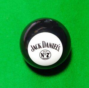 レア！JACK DANIEL'S OLD No7 ジャックダニエル ブラック ビリヤード ８番？ボール