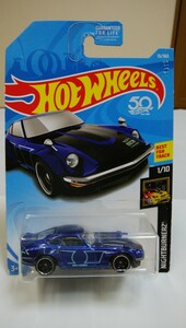 絶版！美品！HOT WHEELS 1/64 CUSTOM DATSUN フェアレディ 240Z （ブルー）NEO KAIDO　2