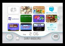 Wii本体のみ 内蔵ソフト5本入/ボンバーマンぱにっくボンバー/ぷよ通/ダウンタウン熱血行進曲それゆけ大運動会/アイスクライマー/スーマリ_画像1