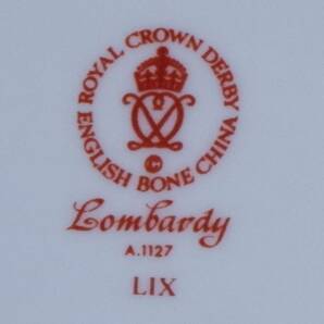 ロイヤルクラウンダービー ロンバディー スープカップ用 ソーサー 1996年製 Lombardy ROYAL CROWN DERBYの画像7