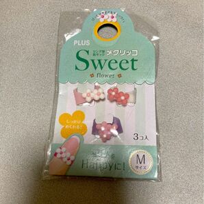 プラス 紙めくり メクリッコSWEET M フラワー2 指サック 3個入 