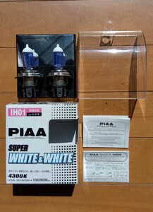 PIAA ヘッドライト用ハロゲンバルブ IH01 4600k スーパーホワイト&ホワイト車検対応2個入り 12v/60w/55w (100w/90w相当) 未使用