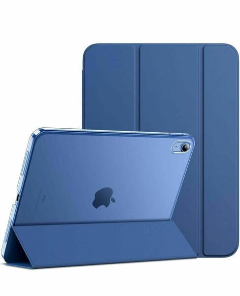iPad 軽量 耐衝撃 iPadケース JEDirect iPad10 ケース オートスリープ機能付き 青 紺 ネイビー