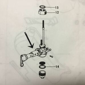 【初期 燃料コック】Z1 Z2 筒型ガスケット350SS マッハ 750RS 黒コック ★1個の画像6