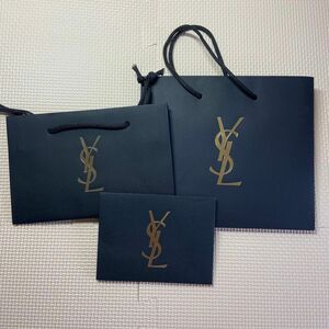 イヴサンローラン3点セット 紙袋 ショッパー YSL