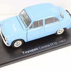 アシェット 国産名車 コレクション Toyopet Corona ST10 (1957) トヨタ コロナ ST10 1/24 No,27 ノレブ 00J2447-8の画像1