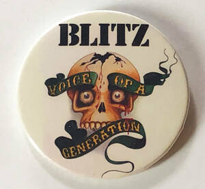 BLITZ - Voice Of A Generation 缶バッジ 54mm #UK #punk #80's cult killer punk rock #custom buttons