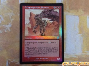 MTG　ドラゴン語りのシャーマン/Dragonspeaker Shaman　英　SCG　FOIL