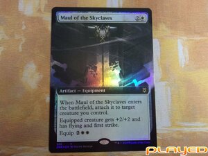 MTG　スカイクレイブの大鎚/Maul of the Skyclaves　英　ZNR　拡張アート版　No.320　FOIL