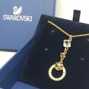 スワロフスキー SWAROVSKI ネックレス ペンダント アクセサリー クリスタル ゴールド