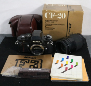 ◎【ト滝】Nikon ニコン F3 フィルム一眼レフカメラ ボディ 元箱 使用説明書付 AF NIKKOR 35-135㎜ 1:3.5－4.5 CO524DEW82