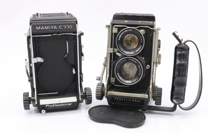 【ト滝】MAMIYA マミヤ 二眼レフフィルムカメラ 2台おまとめ C330 PROFESSIONAL プロフェッショナル MAMIYA-SEKOR 1:2.8 f=80mm CO524DEM94