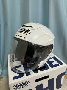 【未使用に近い】SHOEI ショウエイ　Jフォース4 サイズL 極美品　 ルミナスホワイト ジェットヘルメット