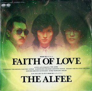 C00193302/EP/THE ALFEE (坂崎幸之助・桜井賢・高見沢俊彦)「激突 主題歌 Faith Of Love / You Get To Run (1988年・7A-0935・サントラ)