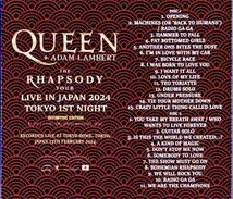 お得【CD＋ボーナスBlu-ray】東京公演　Queen Adam Lambert クイーンアダムランバートTokyo Japan 2.13.2024_画像2