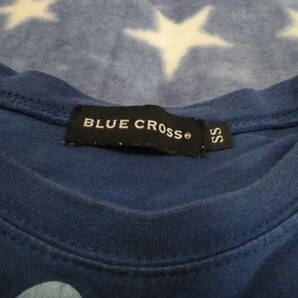 BLUE CROSS(ブルークロス)☆プリント入り長袖シャツ 青 ＳＳの画像3