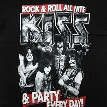 【送料無料】【新品】KISS キッス 半袖Tシャツ ロックバンド ヘビーメタル ヘビメタ 両面プリント 黒 メンズ XLサイズ ■管理番号LBT171_画像2