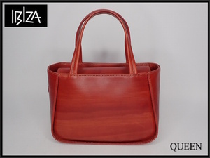 IBIZA leather handbag *ibi The / cover attaching / trim floral print /@B1/24*3*5-1