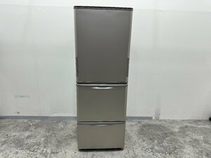 【1円スタート】大阪発　SHARP　ノンフロン冷凍冷蔵庫　SJ-X355H-N　65kg/350L 2022年製　G
