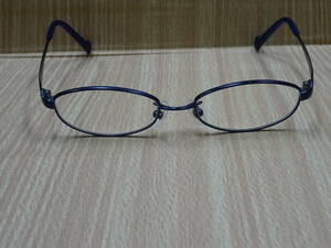 (え-H-311) carrot pipi キャロット ピピ メガネフレーム 48□16-130 ダークブルー系 CP-0301M 眼鏡 中古品