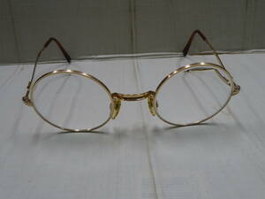 (え-H-322) EMPORIO ARMANI エンポリオアルマーニ メガネフレーム レンズ幅 44mm ブリッジ幅 17mm テンプル幅 135mm メガネ 眼鏡 中古品
