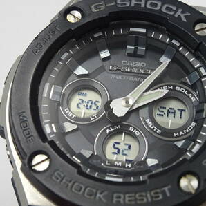 (つ-U-575)G-SHOCK ジーショック 腕時計 GST-W300 アナログ/デジタル タフソーラー ブラック CASIO カシオ 動作品 中古の画像5