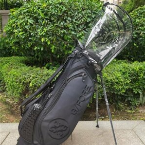 未使用 Golf Bag  キャディーバック ゴルフバッグ PU レザー,9型，4kgの画像3