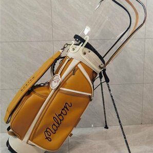 Golf Bag  MALBON/キャディーバック ゴルフバッグ PU レザー,9型，3.5kg,スポーツゴルフバッグの画像2