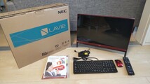 【美品】NEC LAVIE　PC-DA370HAR　赤色　デスクトップパソコン　_画像1