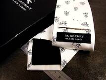 ●bv0630●良品●バーバリー【ブラックレーベル】【人気の超細ナロータイ】【BURBERRY】ネクタイ_画像2