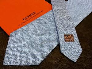 *bv0655* хорошая вещь * Hermes - Париж s[ популярный общий H рисунок ][ высший класс ][HERMES] галстук 