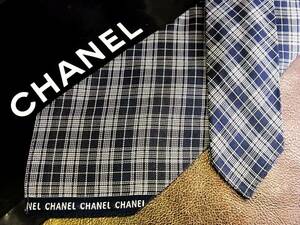 ●bv1280●良品●シャネル【CHANEL】 人気のロゴストライプ柄 ネクタイ★