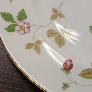 #2046【美品】ウェッジウッド ワイルドストロベリー WEDGWOOD WILD Strawberry 27cm 大皿 プレートの画像4