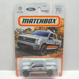 《ラスト1台》マッチボックス MATCHBOX 2022 FORD F-150 LIGHTNING フォード F-150 ライトニング 銀 70周年記念カラー ミニカー 同梱可