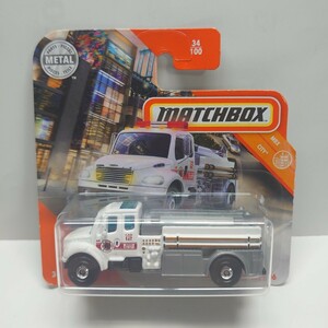 《希少》マッチボックス MATCHBOX FRIGHTLINER M2 106 白 消防車 ポンプ車 トラック アメリカ ファイヤーエンジン ミニカー 同梱可 