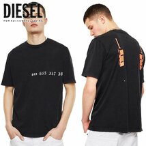 正規品/新品/未使用/XSサイズ■アウトレット品■タグ付き/定価10,780円■DIESEL ディーゼル メンズ ロゴプリント コットンTシャツ S581_画像1